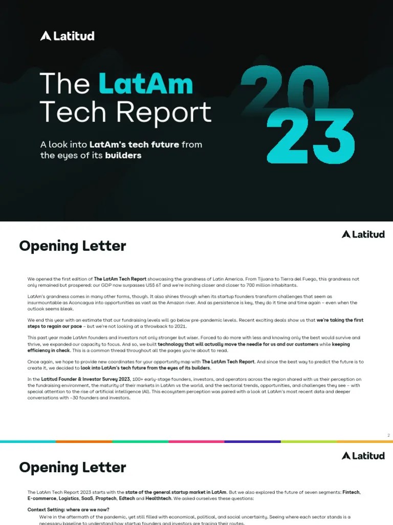 The LatAm Tech Report 2023 | PDF | Corporate Finance | Venture Capital