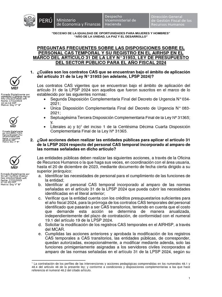 Faq-art31_2024 | PDF | Gobierno