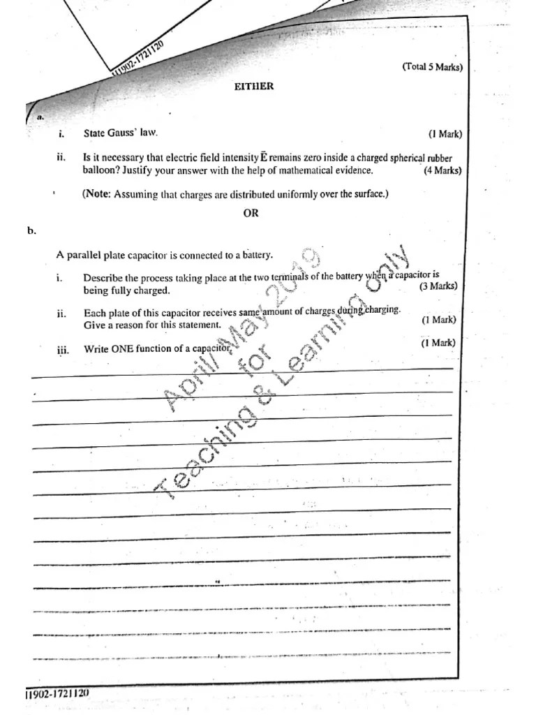 Electrostatic Long Question | PDF
