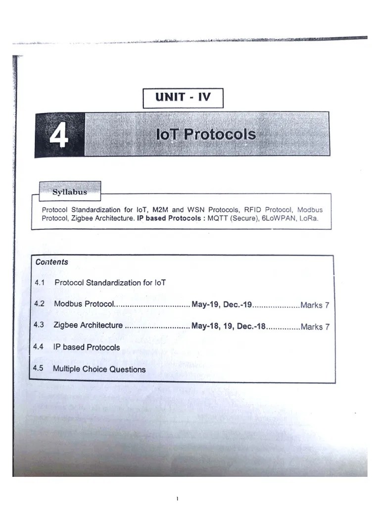 Decode Iot Unit 4 | PDF