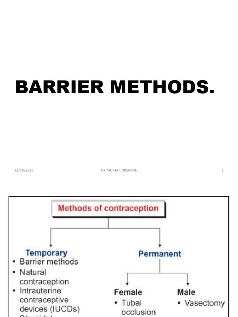 Barrier Methods. | PDF | Condom | Sexually Transmitted Infection