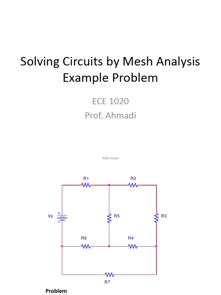 Mesh Analysis | PDF | Electronic Circuits | Electrical Circuits