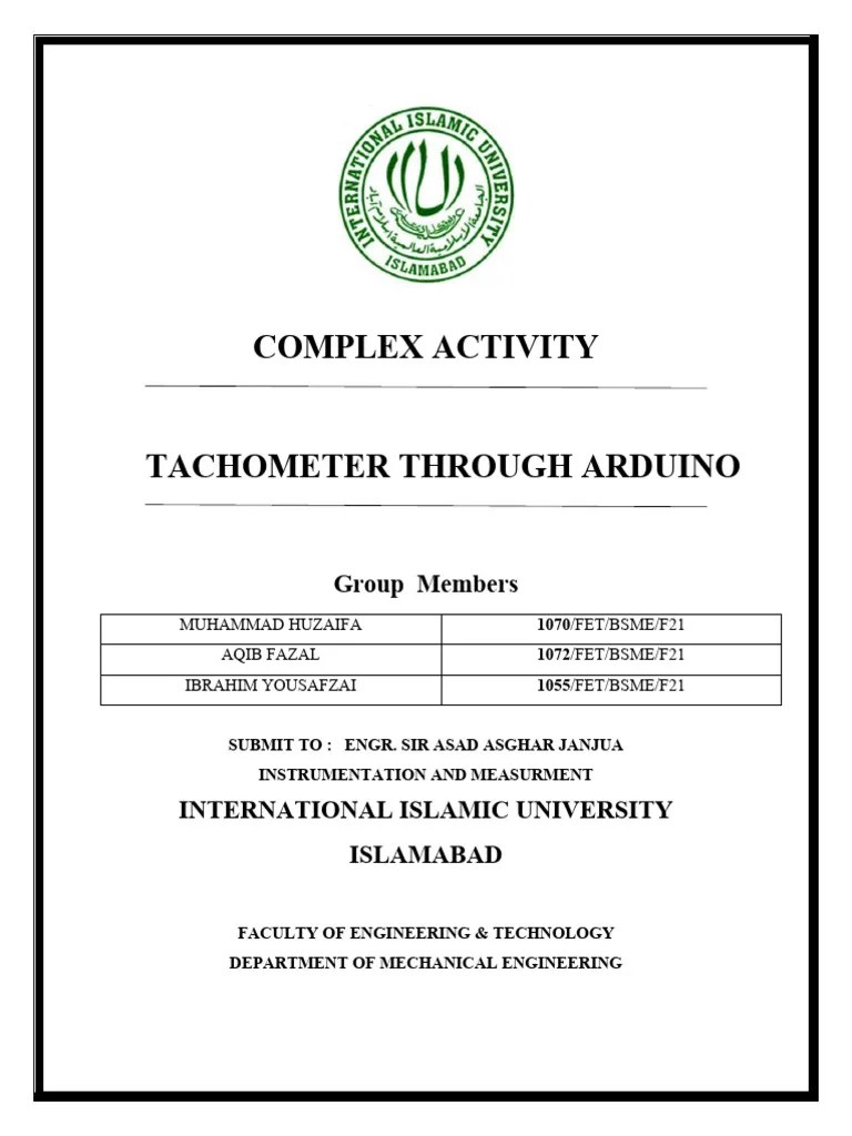 Tachometer Using Arduino And IR Sensor | PDF | Technology & Engineering