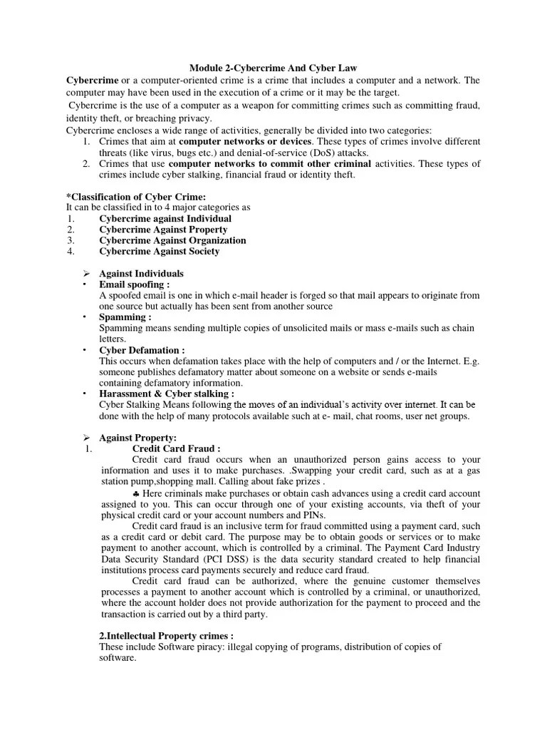 Module 2 CS | PDF | Malware | Cybercrime