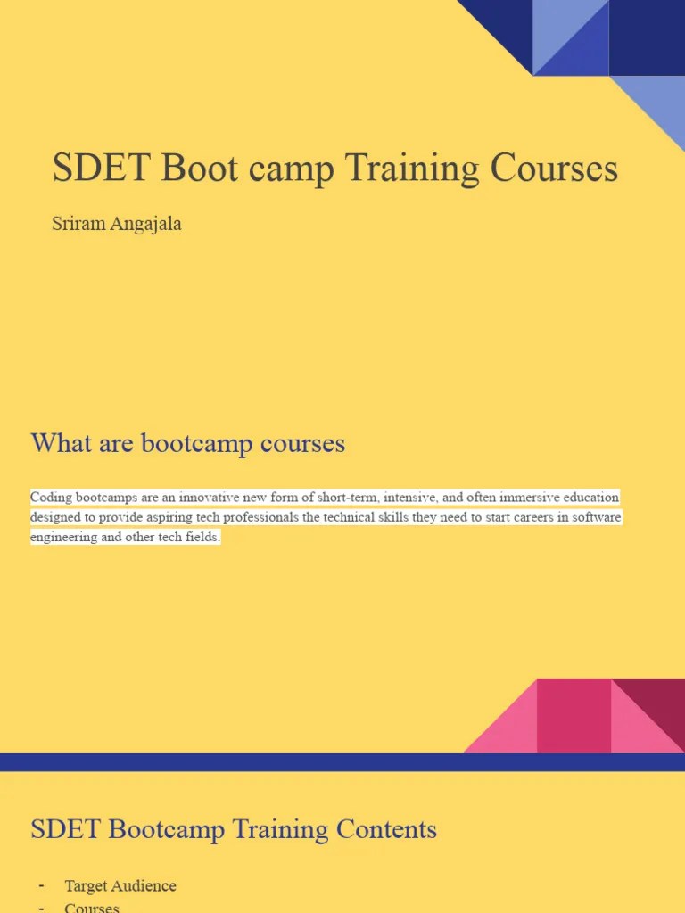 SDET Training Course | PDF | Selenium (Software) | Software Engineering