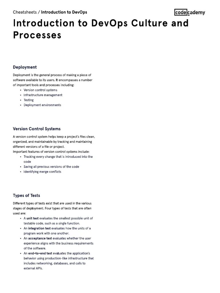 Devops Cheatsheet | PDF