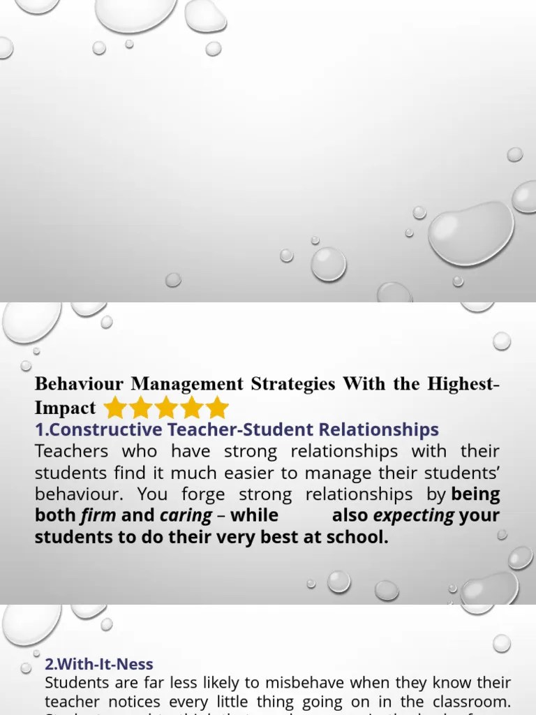 Classrroom Management Grade 1 And 2 | PDF | Reinforcement | Classroom