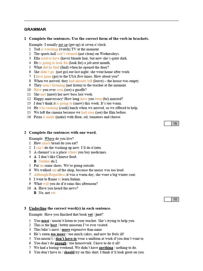 English Test Pdf Language Arts Discipline Foreign Language Studies