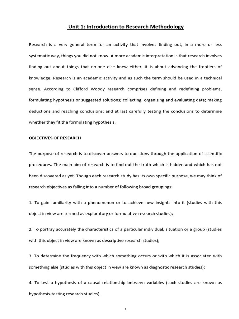 Introduction To Research Methodology - 2 | PDF | Experiment ...