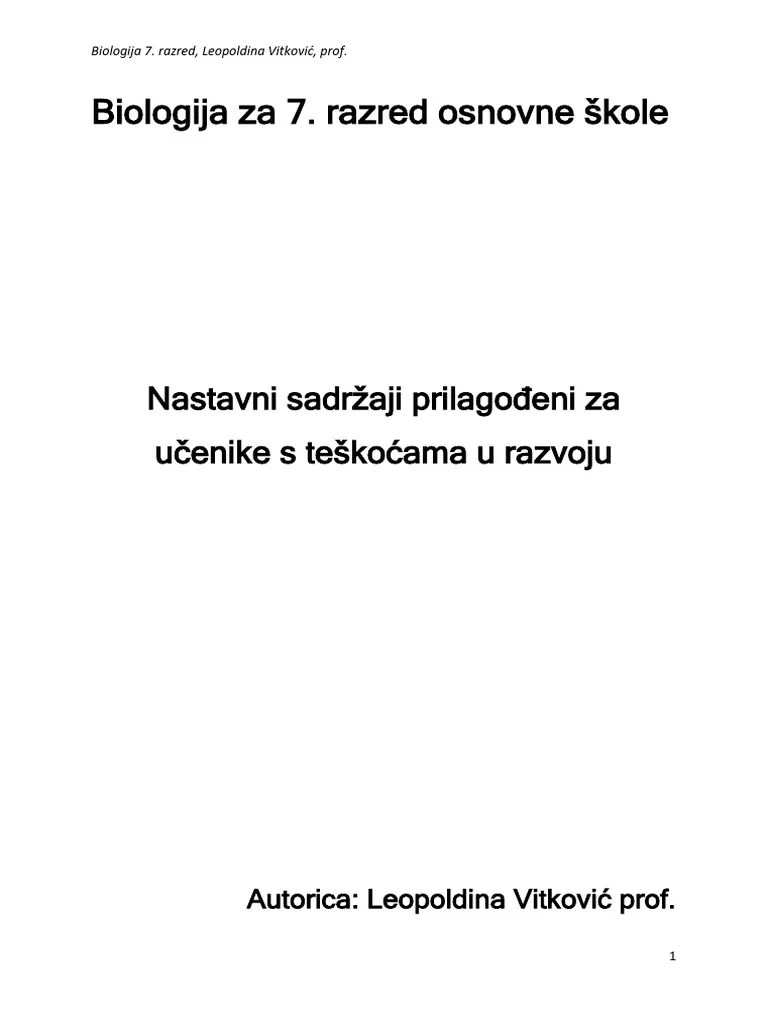 7.r BIOrzaji Prilago Eni Za Ucenike S Teskocama U Razvoju | PDF