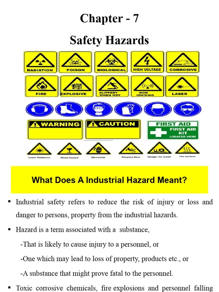Chapter 7. Safety Hazard | PDF | Physical Sciences | Hazards