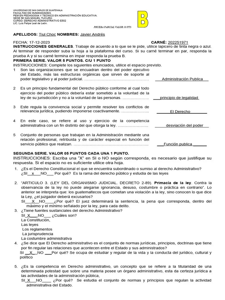 Tarea 1 Bloque 3 Derecho Administrativo | PDF