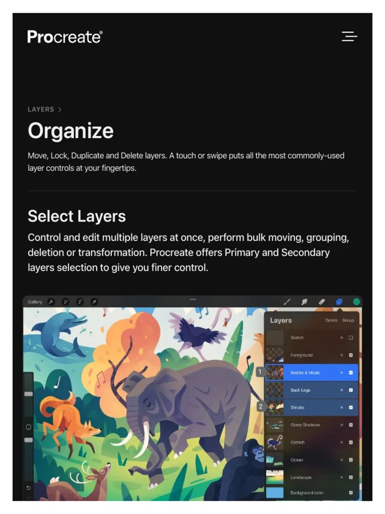 Organize - Procreate® Handbook | PDF | Home & Garden | Computers