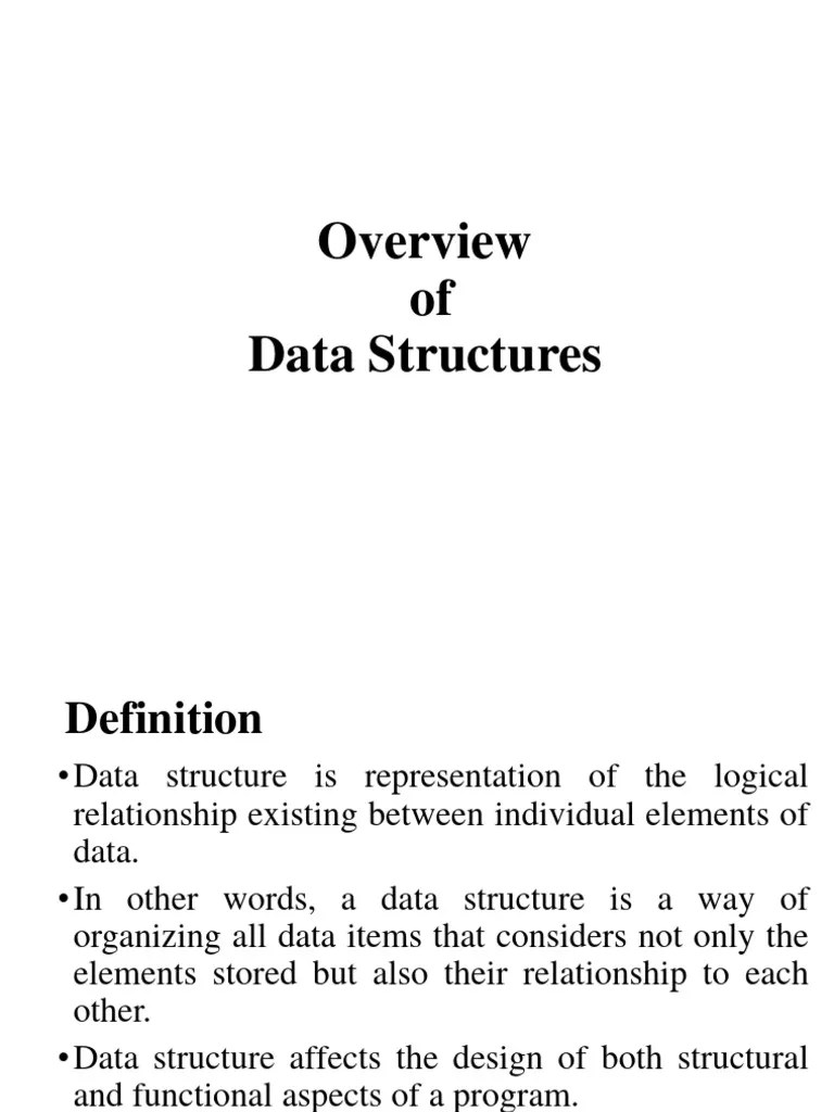Introduction To Data Structures | PDF