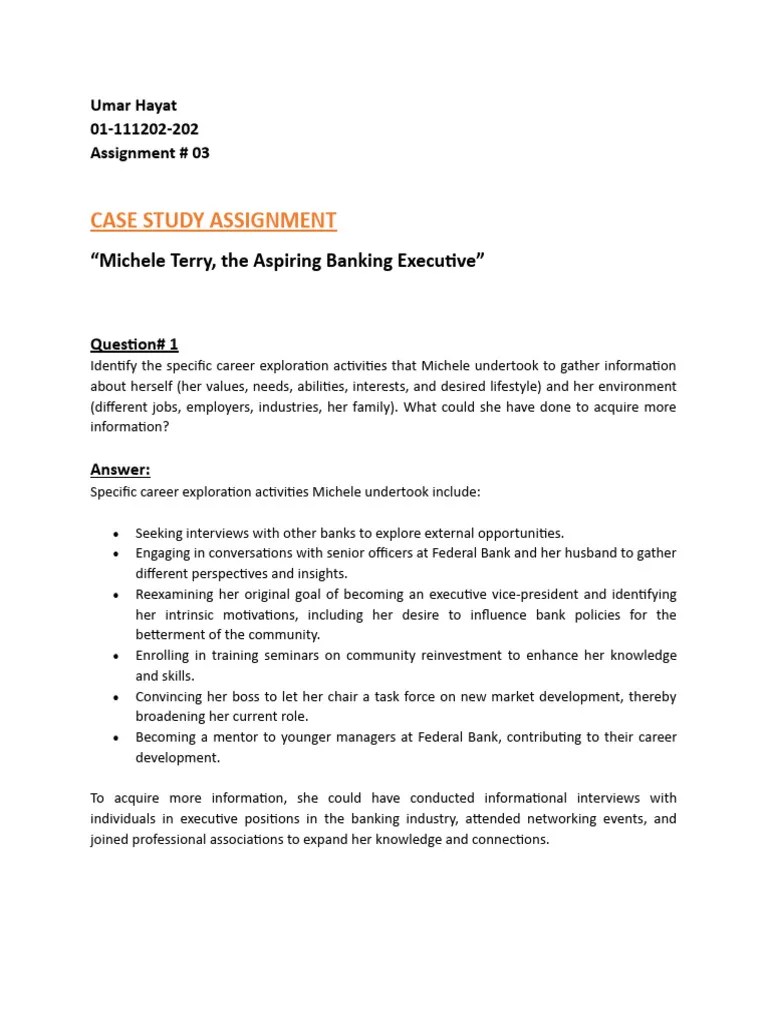 Case Study Assignment Pdf