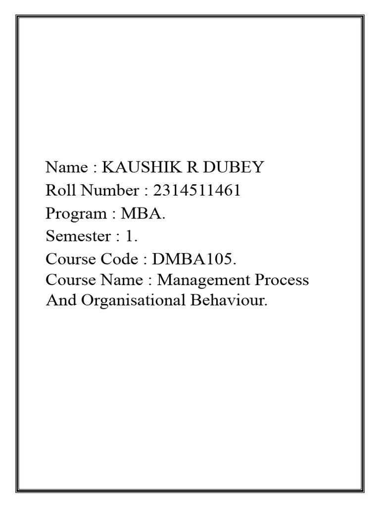 DMBA105 - Kaushik R Dubey | Download Free PDF | Pricing | Consumption (Economics)