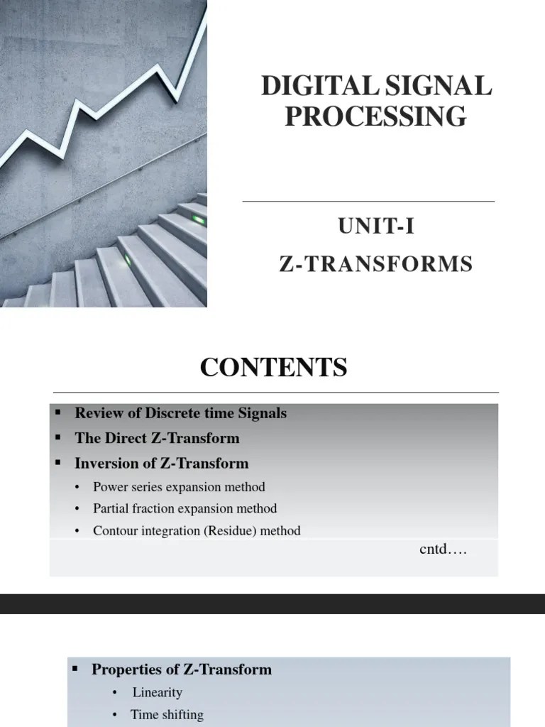 DSP Unit 1 | PDF | Mathematical Analysis | Mathematics