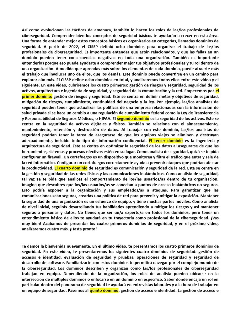 Ciberseguridad | PDF