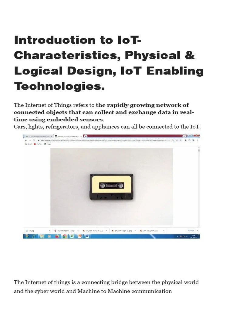 Introduction To IoT Notes | PDF