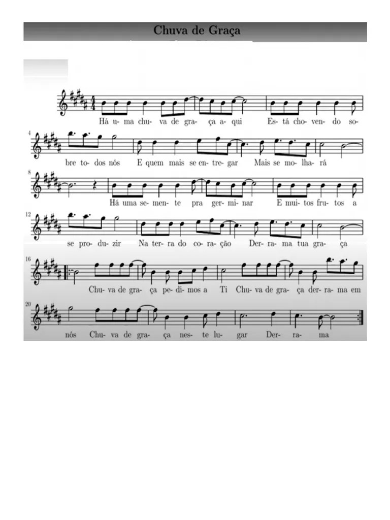 Chuva De Graça Solo - B | PDF