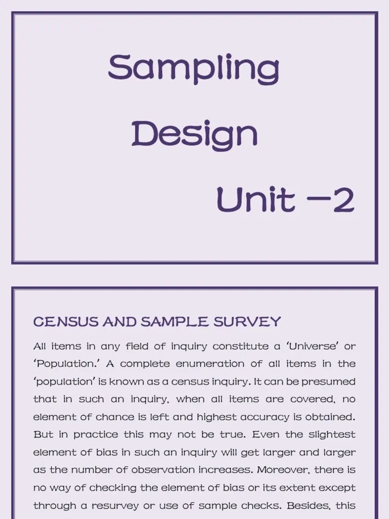Sampling 1 | PDF