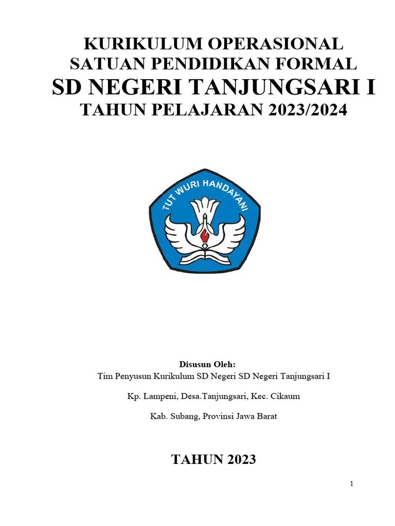 KOSP SDN Tanjungsari 1 2023 | PDF