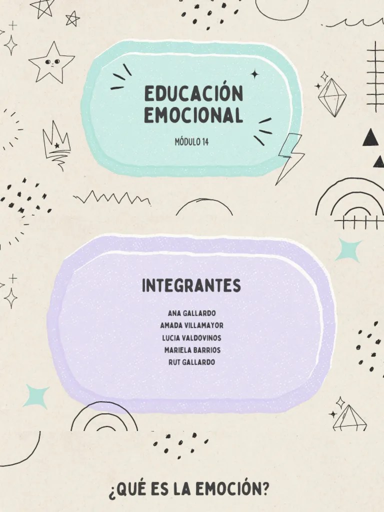 Educacion Emocional | PDF | Las Emociones | Psicología Cognitiva