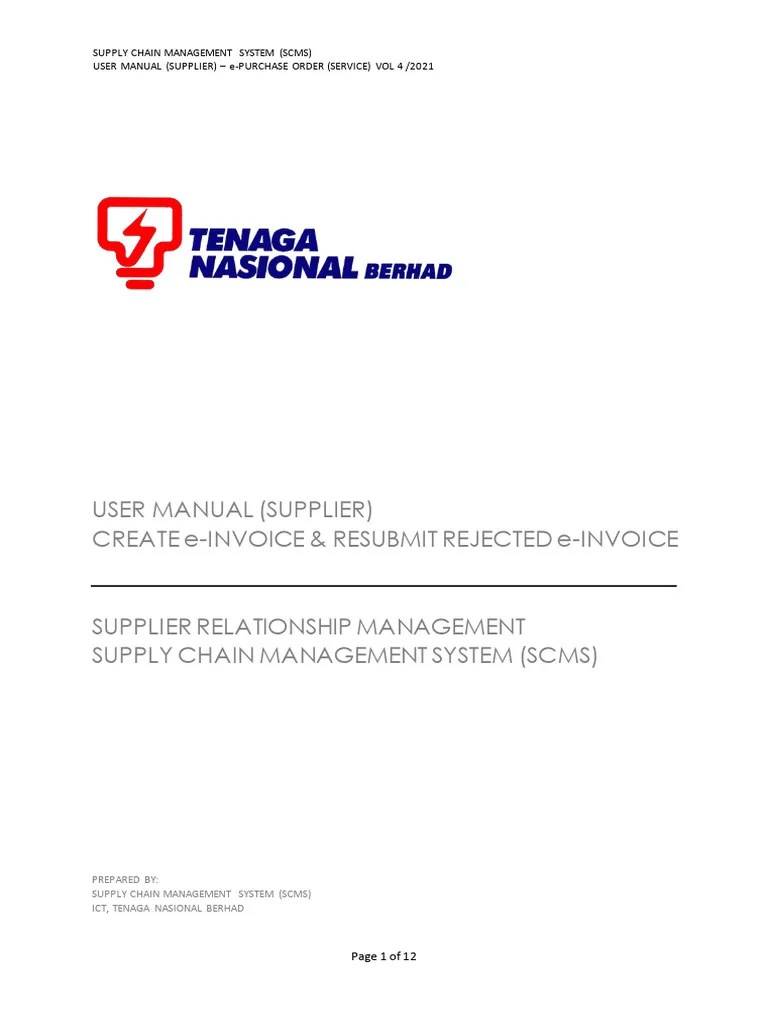 2021OCT Create Resubmit Rejected E-Invoice | PDF