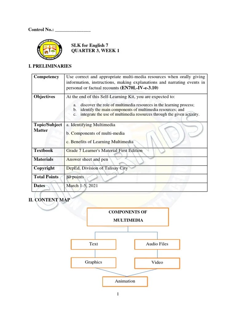 English7 Q3 Week1 Multimedia-Sources | PDF