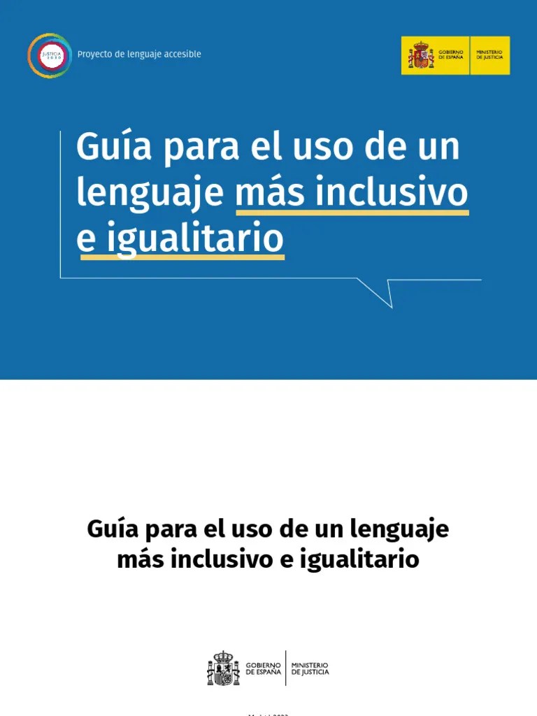 Guia Lenguaje Inclusivo | PDF