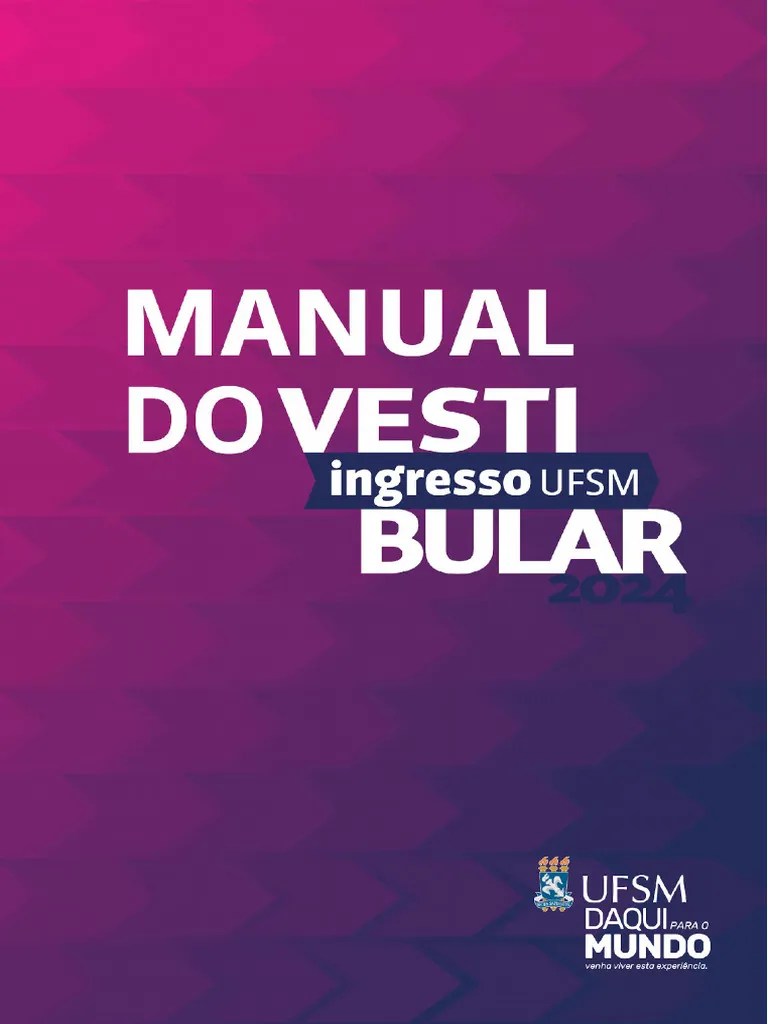 Manual Vestibular Ufsm 2024 Quarta Retificacao Em 04-01-2024 | PDF