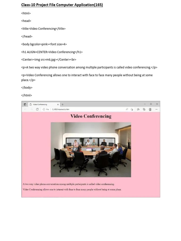 Class 10 Project HTML | PDF | Internet | Internet Forum