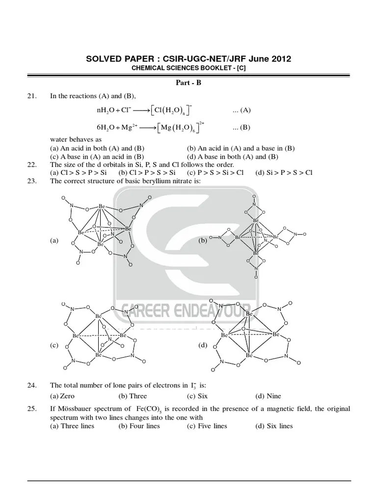 Csir Ugc Net Papers | PDF