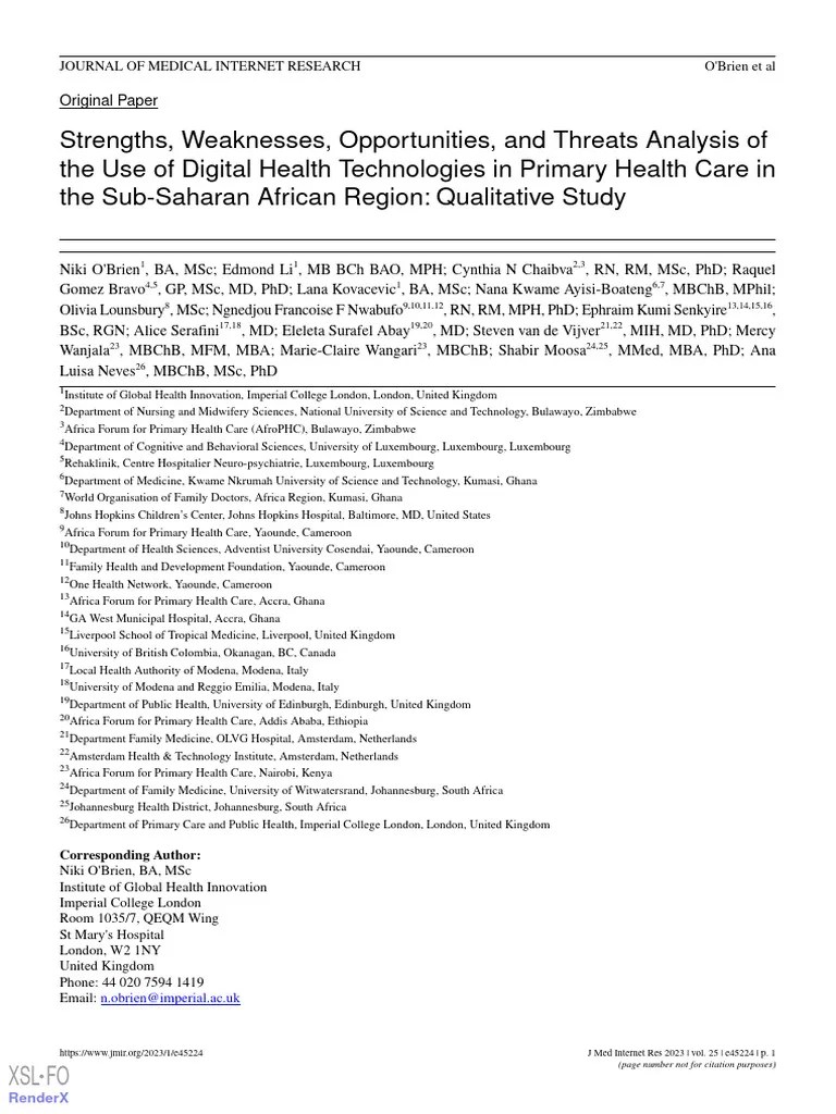 Healthcare SWOT Analysis | PDF