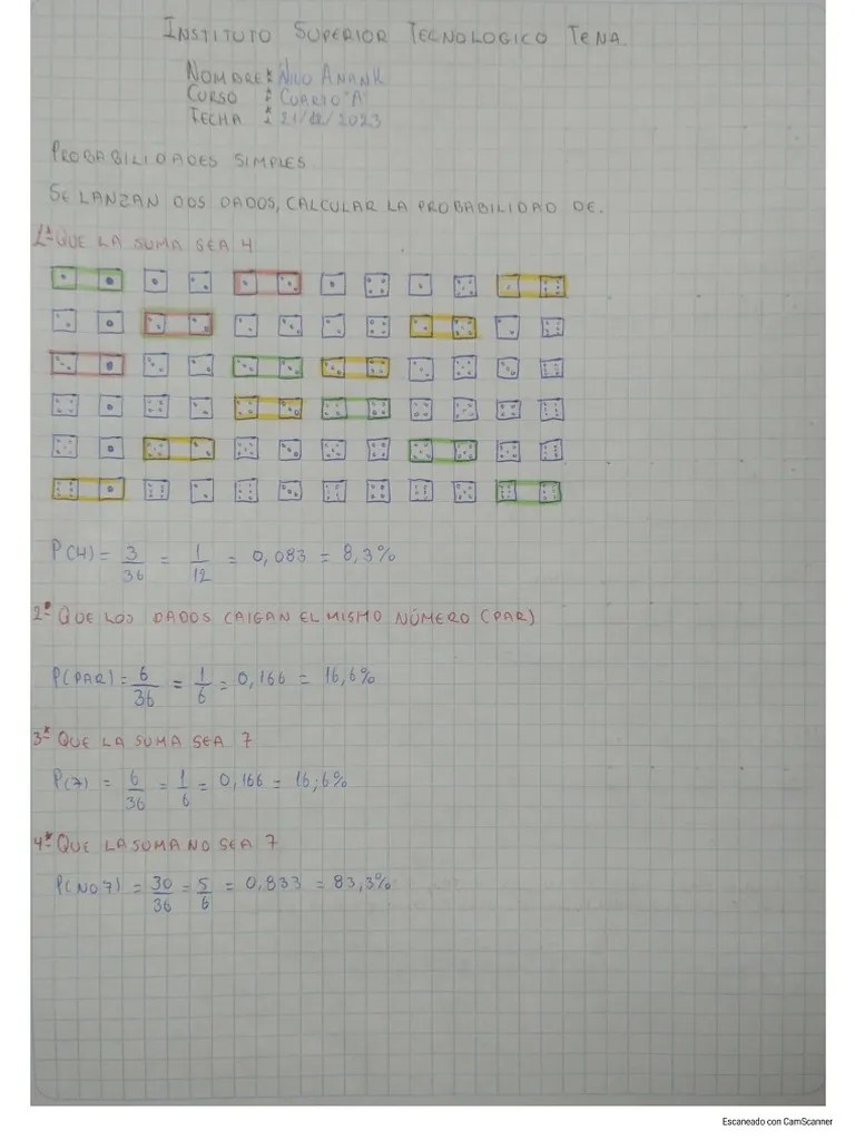 Probabilidad Simple | PDF