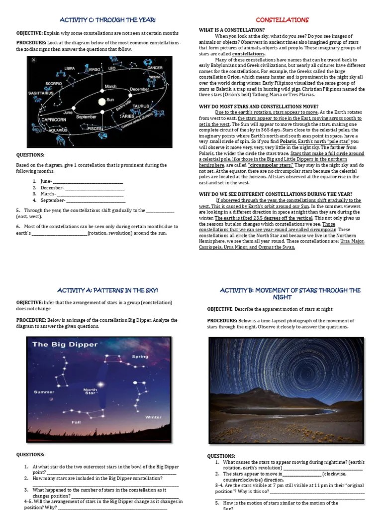 CONSTELLATIONS | PDF | Astronomy | Stellar Astronomy
