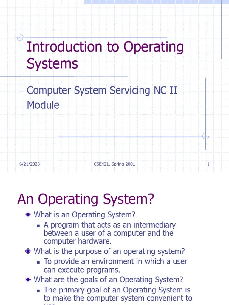 Introduction-of-operating-system | PDF