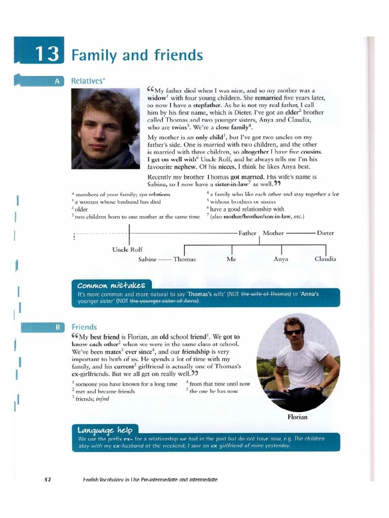 Family And Friends Vocabulary | PDF