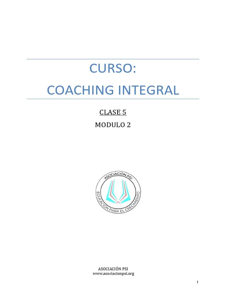Clase 5 Coaching | PDF | Programación Neurolingüistica | Conceptos Psicologicos
