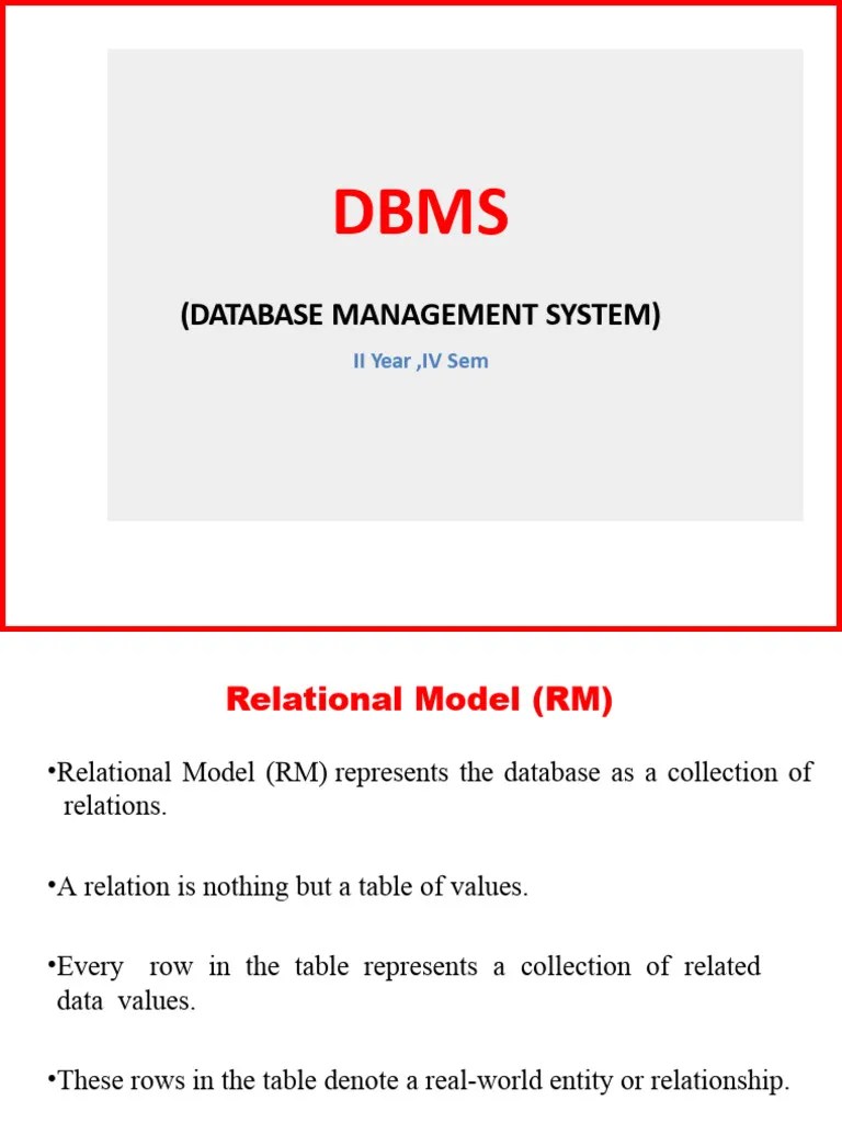 Unit 2 DBMS | PDF