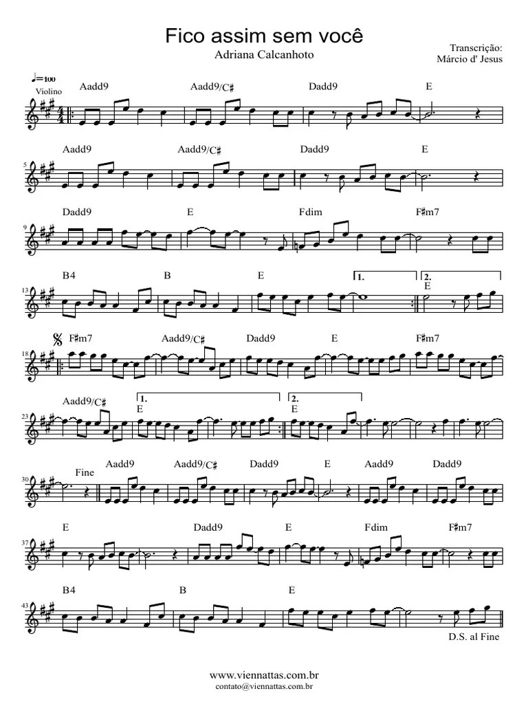 Fico Assim Sem Voc | PDF