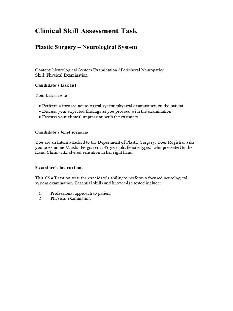 Neurological Examination | PDF | Hand | Thumb