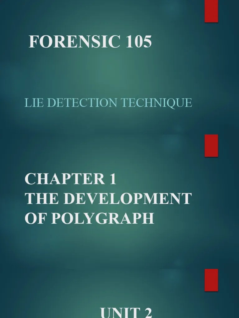 LIE-DETECTION Technique 2 | PDF | Polygraph