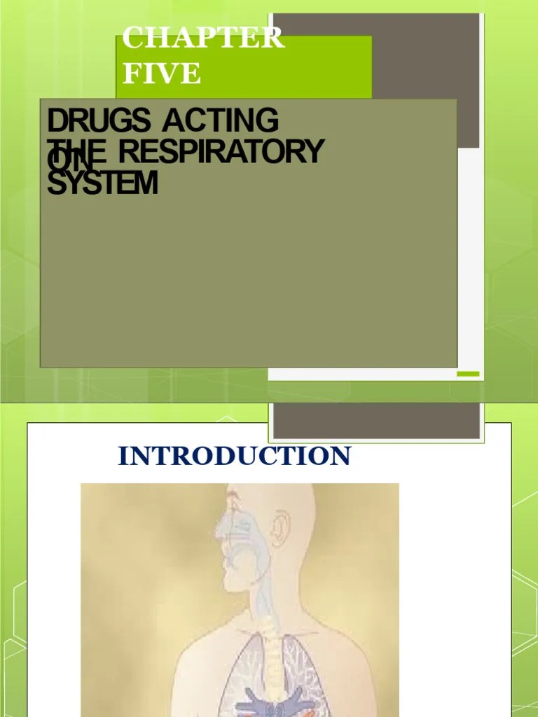 RPharmacology Of Respiratory System Ns | PDF | Chronic Obstructive ...