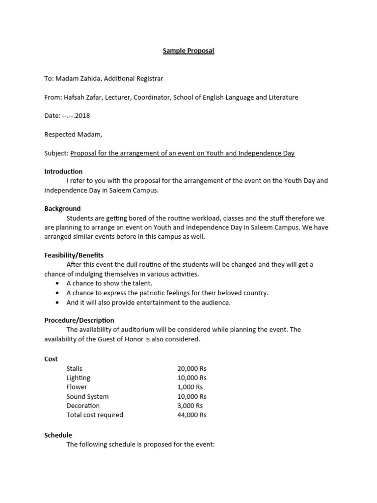 Sample Proposal | PDF | Human Communication