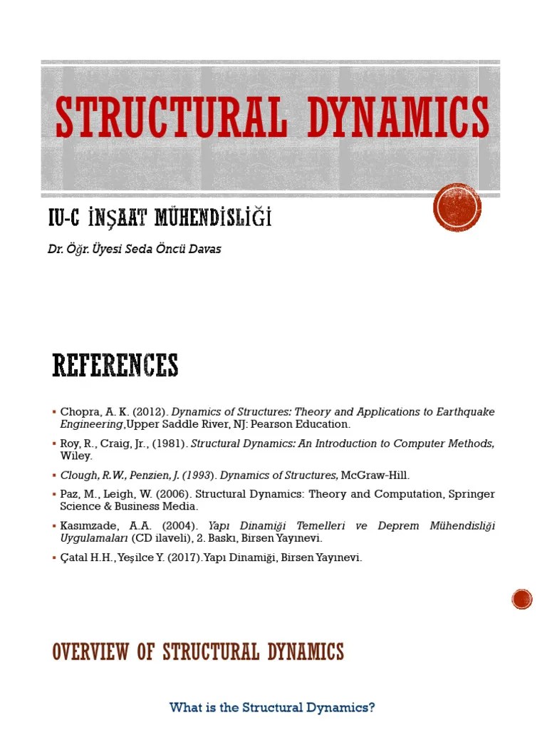 Structural Dynamics L1 | PDF | Differential Equations | Partial ...