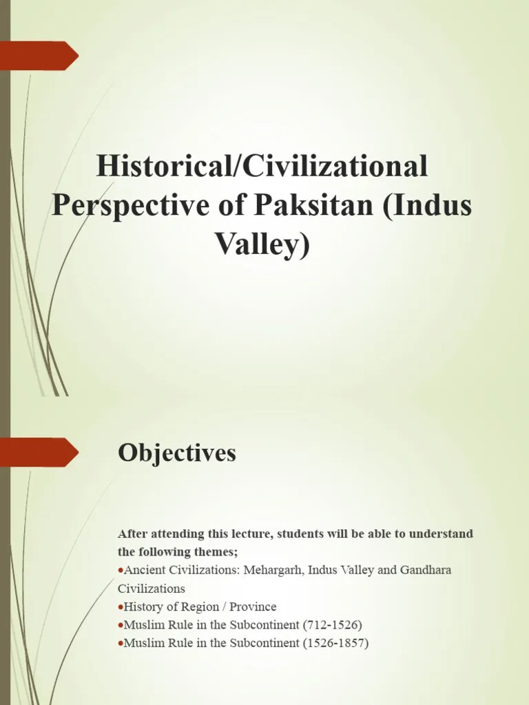 Historical Perspective Of Indus Valley | PDF