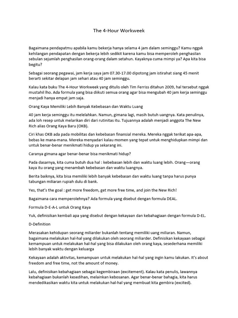 The 4-Hour Workweek | PDF