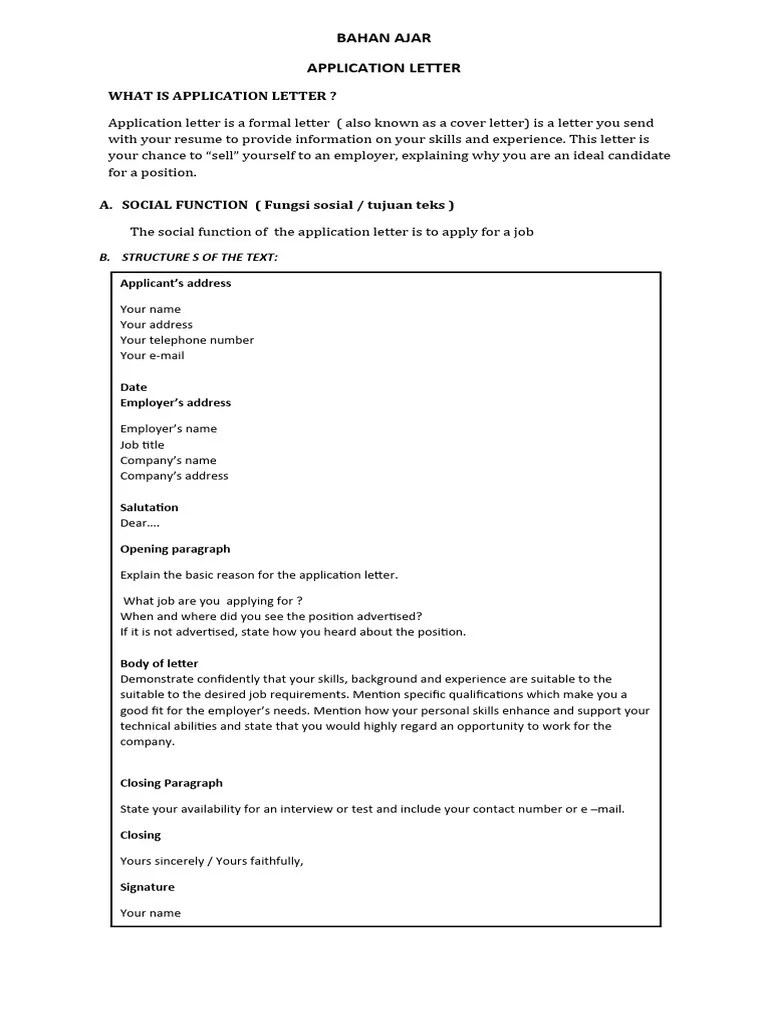 Materi Job Application Letter Pdf - Ocean Illustration Collection - HD Quality