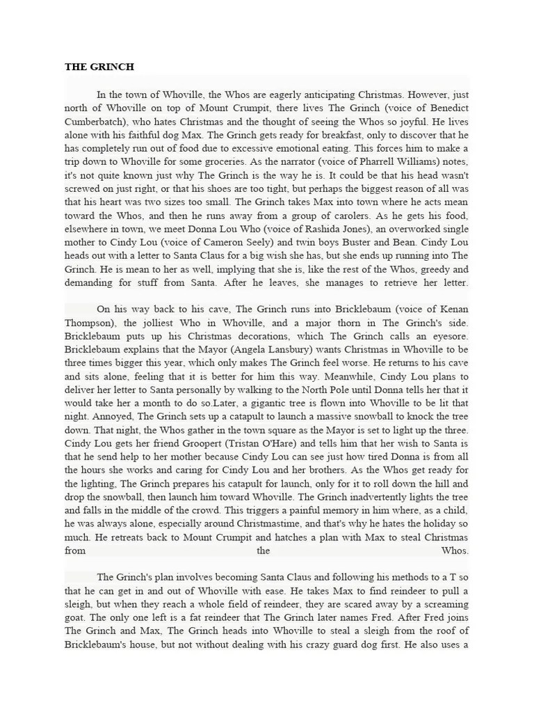 Movie Review GRINCH | PDF